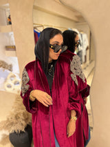 Premium velvet with indian embellishment kaftan.