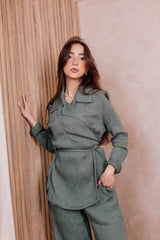 Princess crushed set in mint color