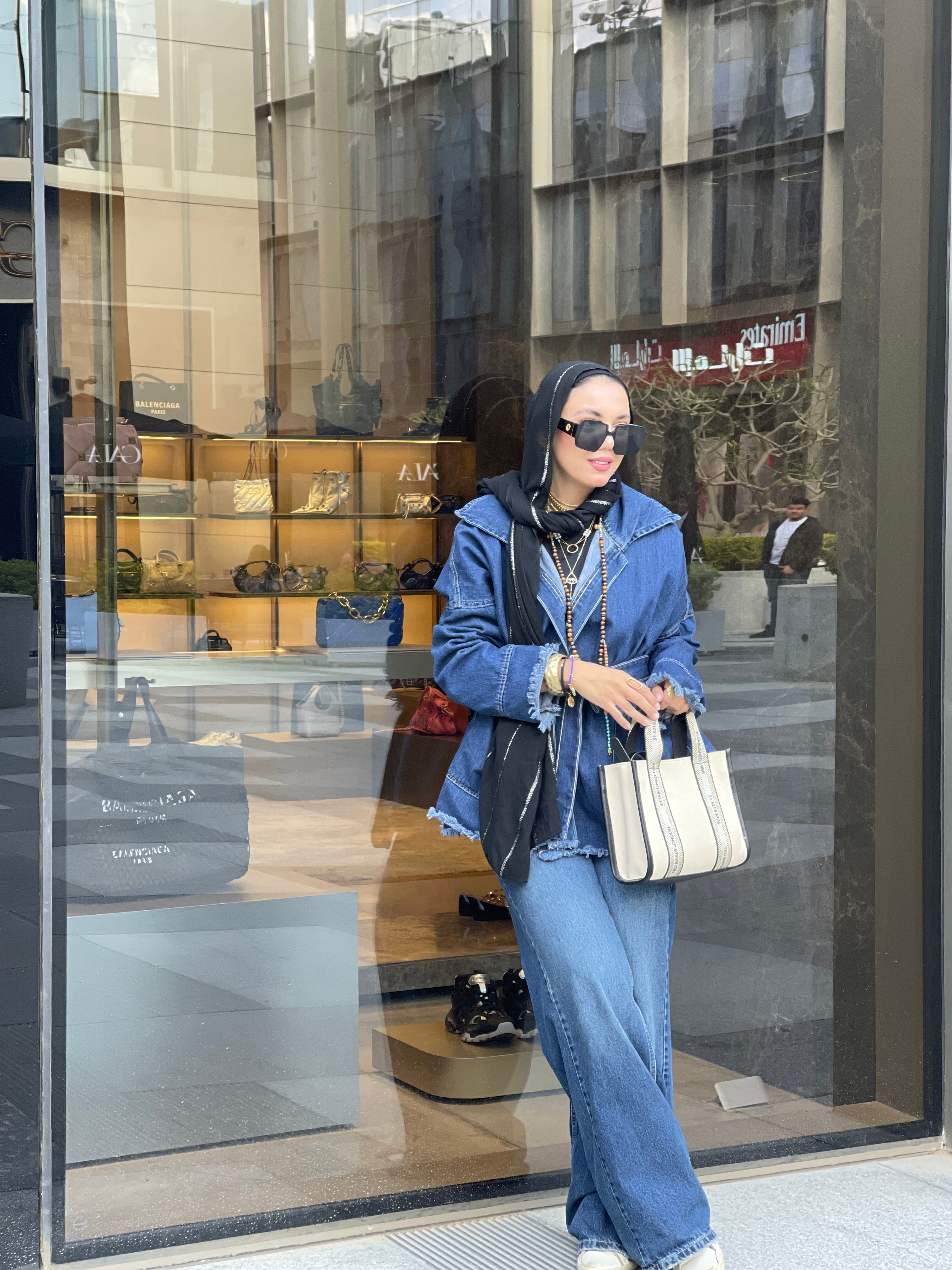 Dark blue denim jacket