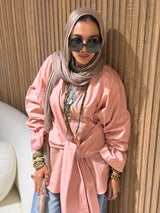 Simon Gabardine tie shirt