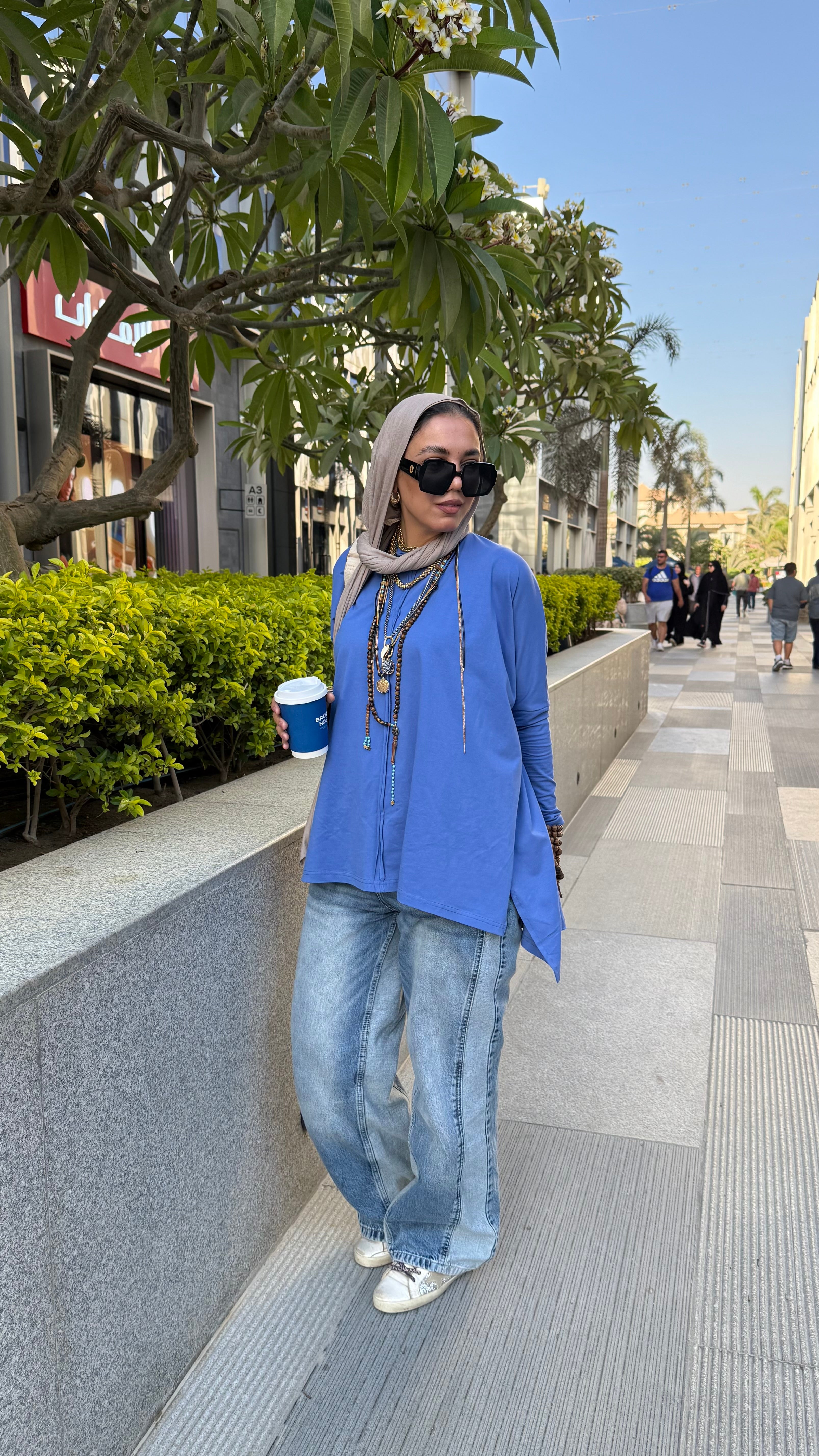 Light blue Premium cotton top