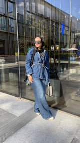 Dark blue denim jacket