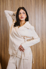 Princess crushed set in creme