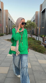 Green premium cotton top