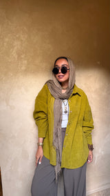 Mustrad corduroy shirt