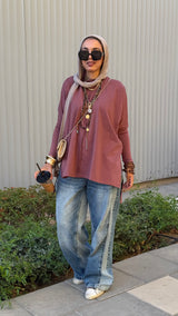 Cashmere premium cotton top.