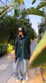 Teal premium cotton top.