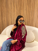 Premium velvet with indian embellishment kaftan.