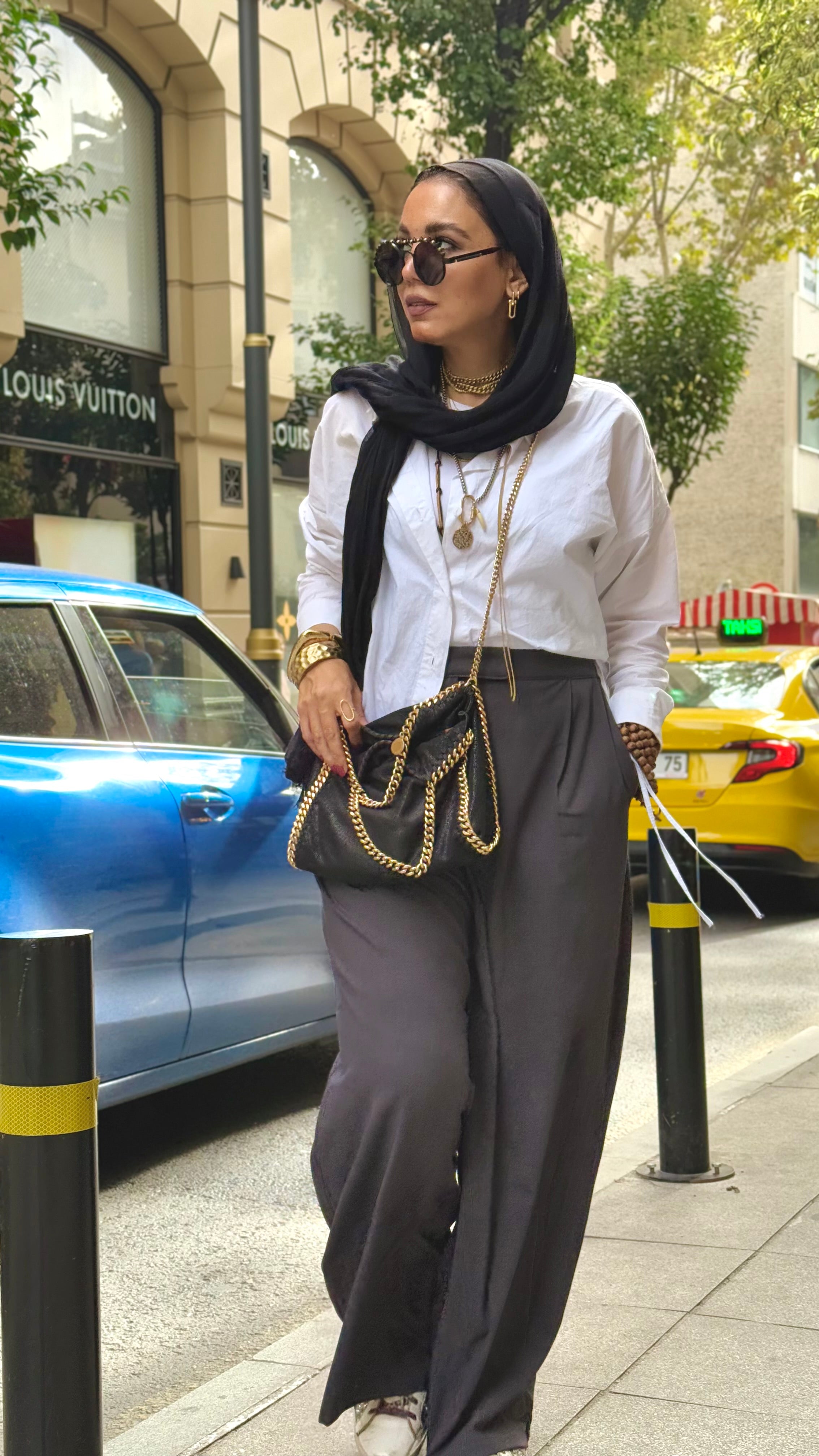 Premium soft wool Dark Grey loose pants