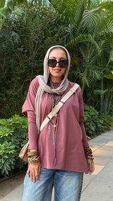 Cashmere premium cotton top.