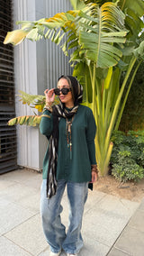 Teal premium cotton top.