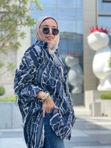 Oversized denim shirt