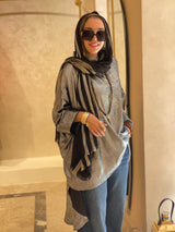 Silver shimmery poncho