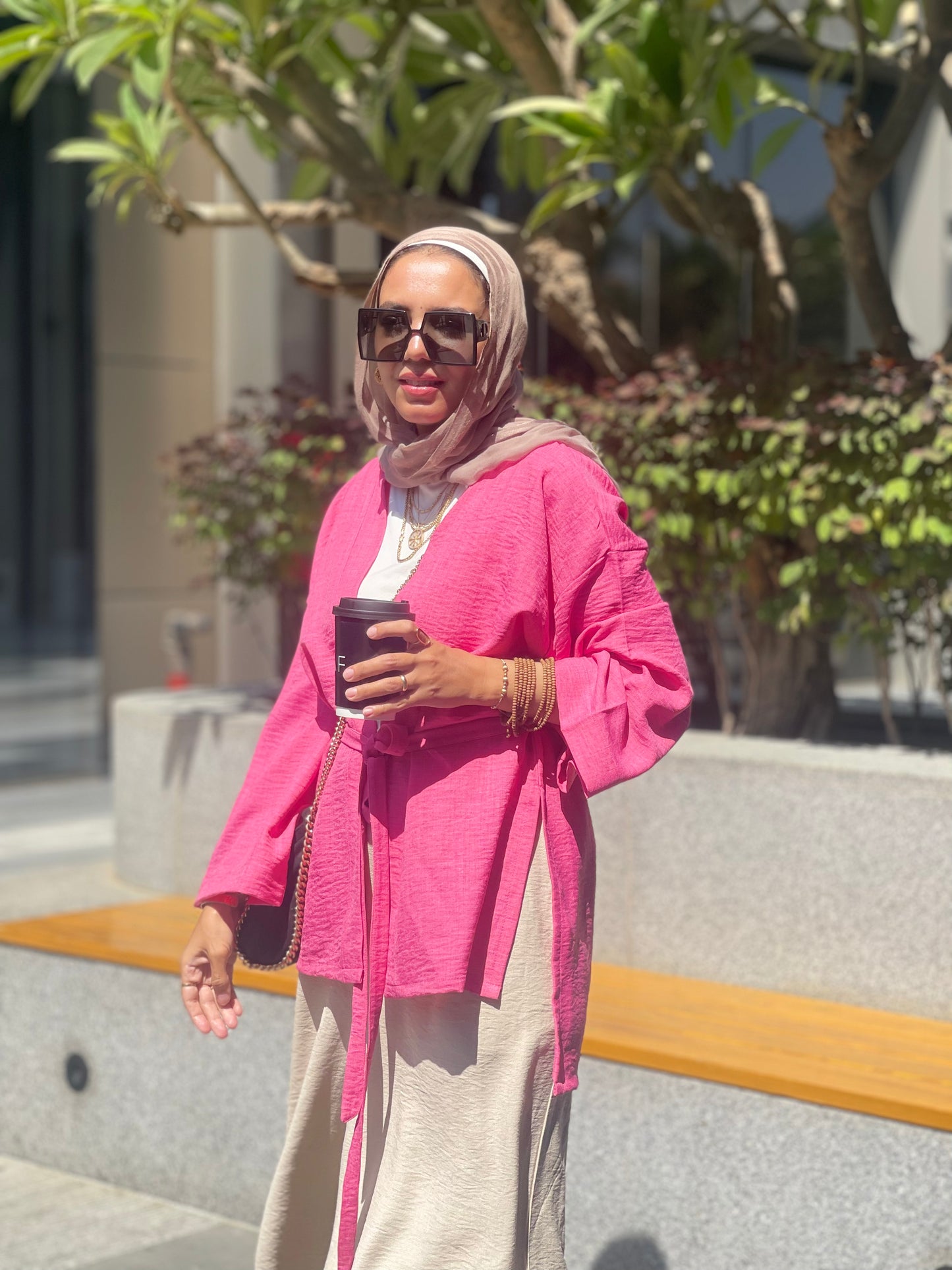 Pink kimono