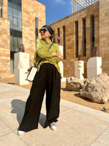 Black gabardine cotton