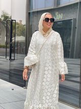 White jubair dress