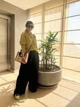 Black gabardine cotton