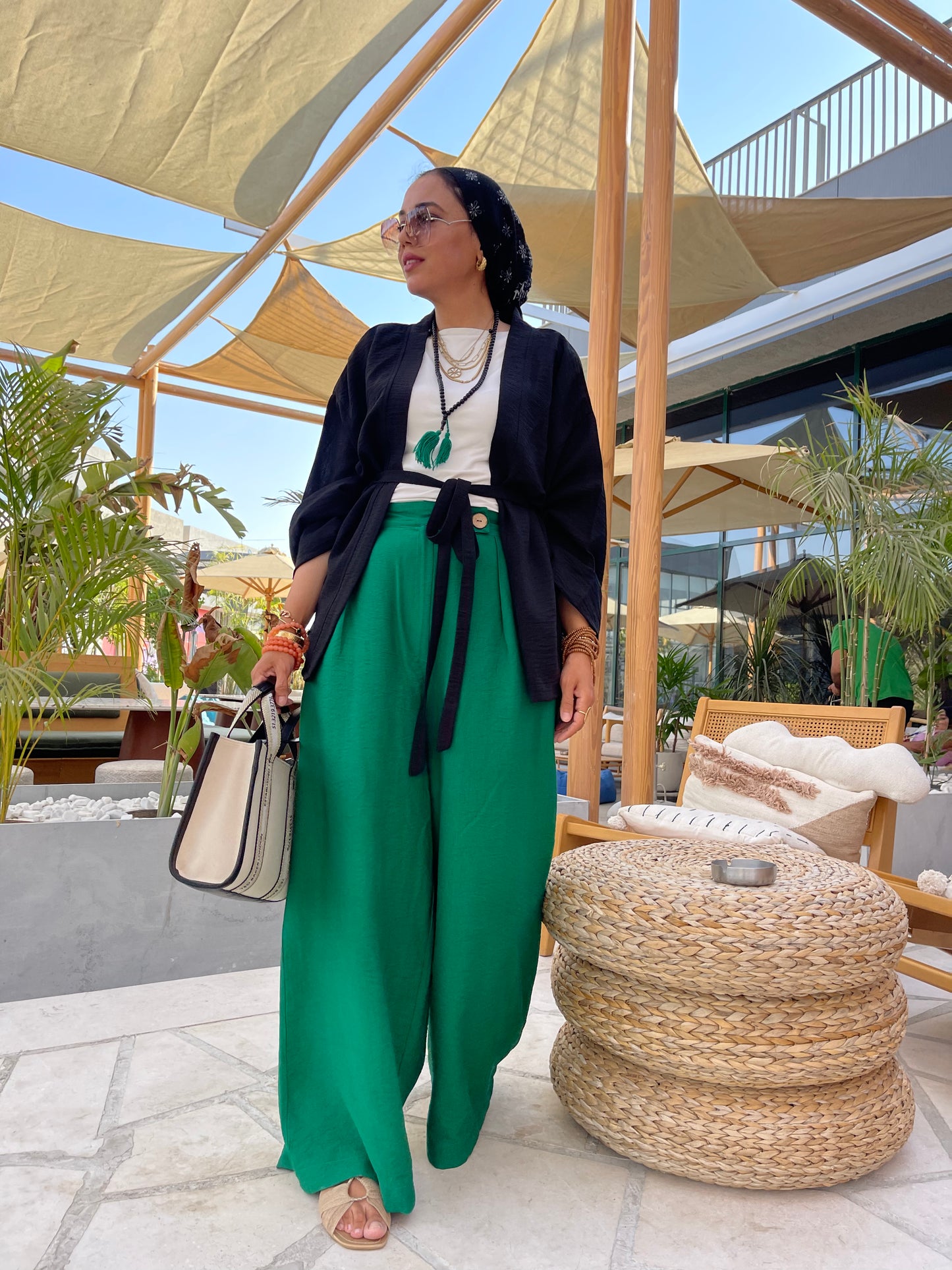 Green pants