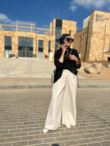 Gabardine beige pants