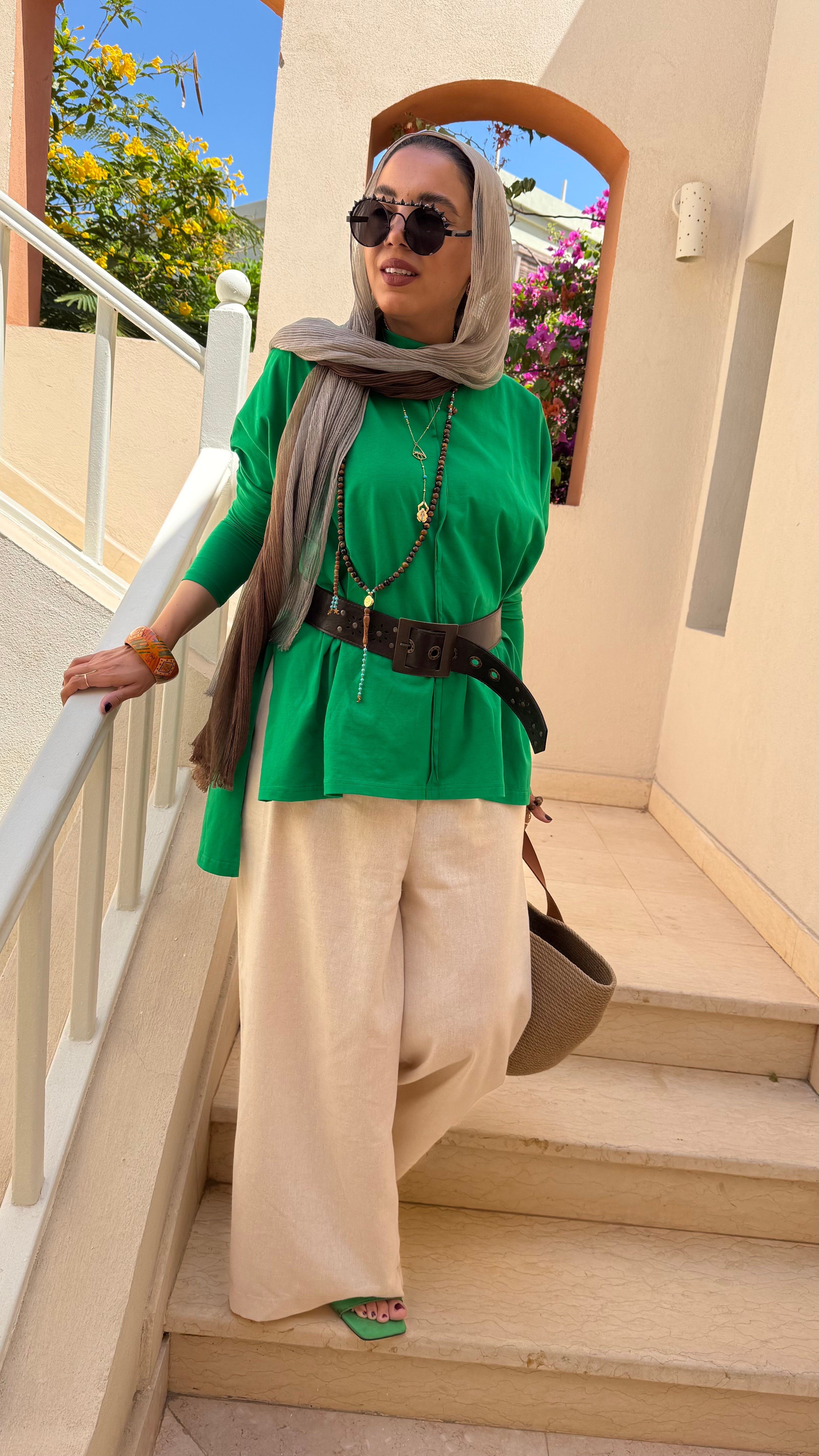 Beige Linen pants