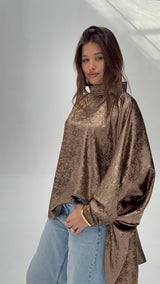 Gold shimmery poncho