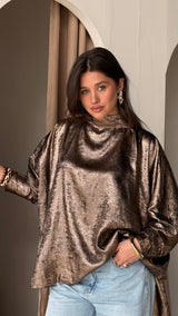Gold shimmery poncho