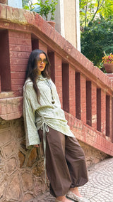 Drama Asymmetrical top - Mint