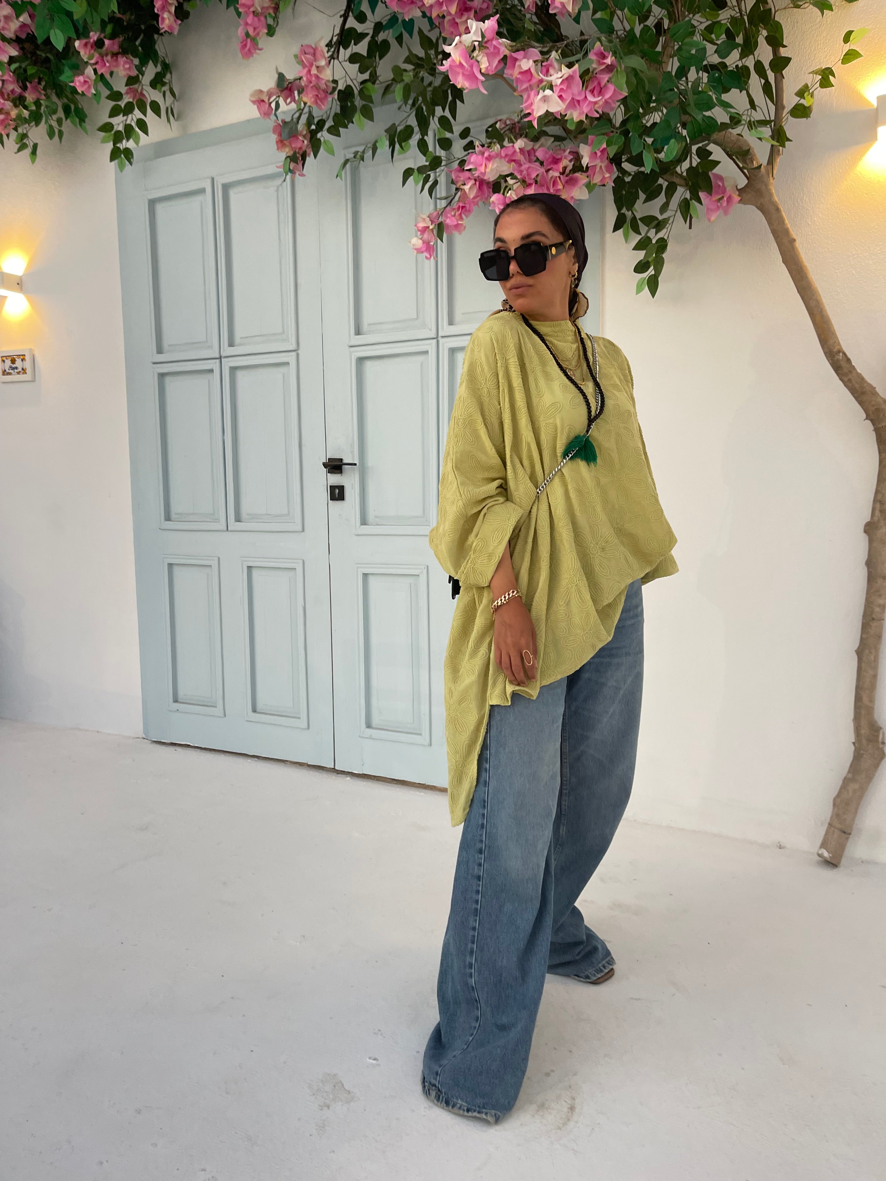 Kiwi stitched poncho