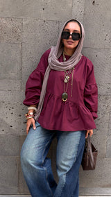 JAMEELA  poplin shirt
