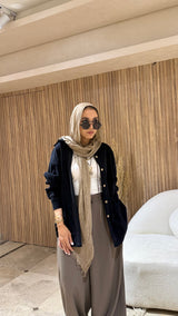 Black corduroy velvet shirt