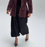 Black ballon waterproof pants