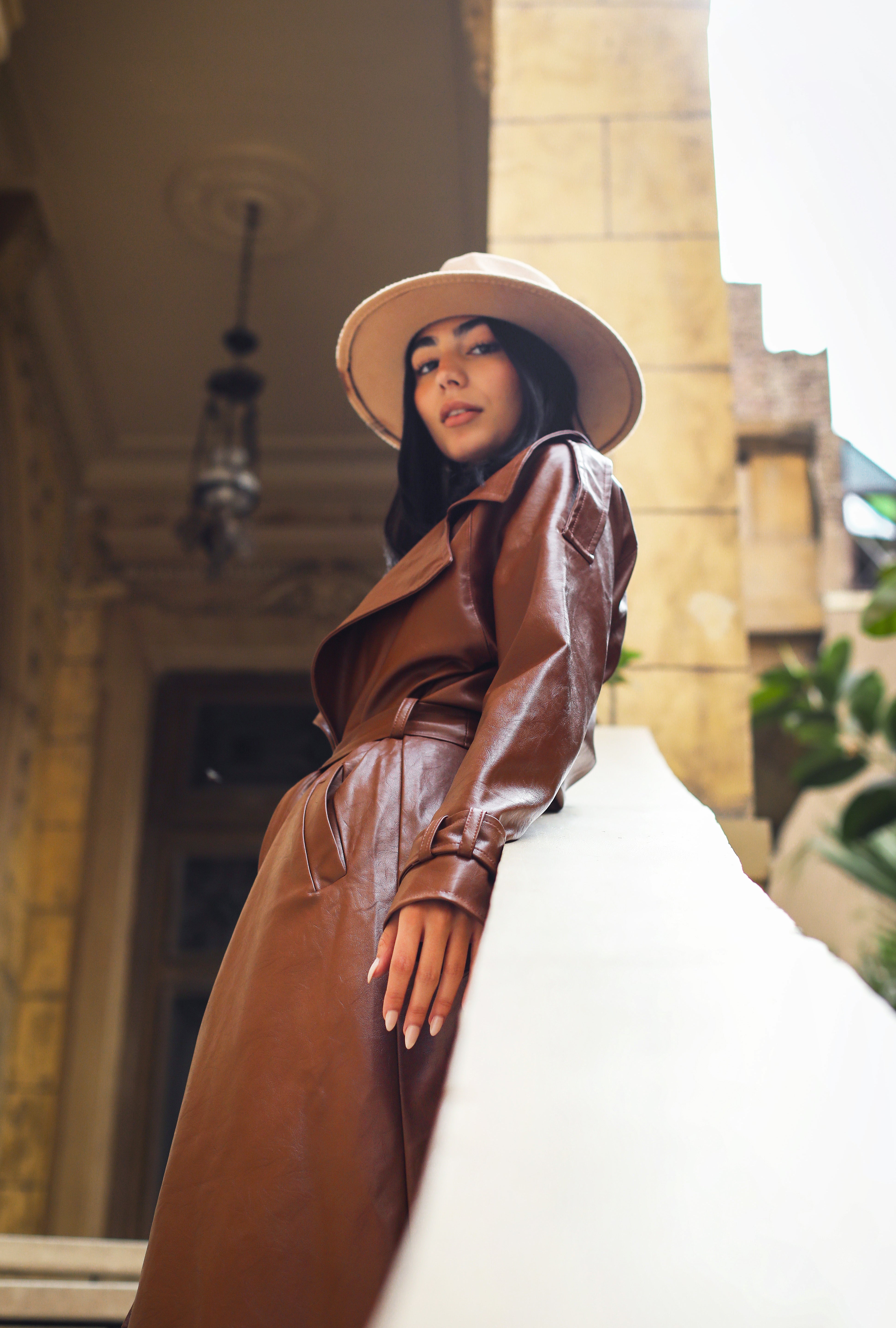 Brown Leather coat