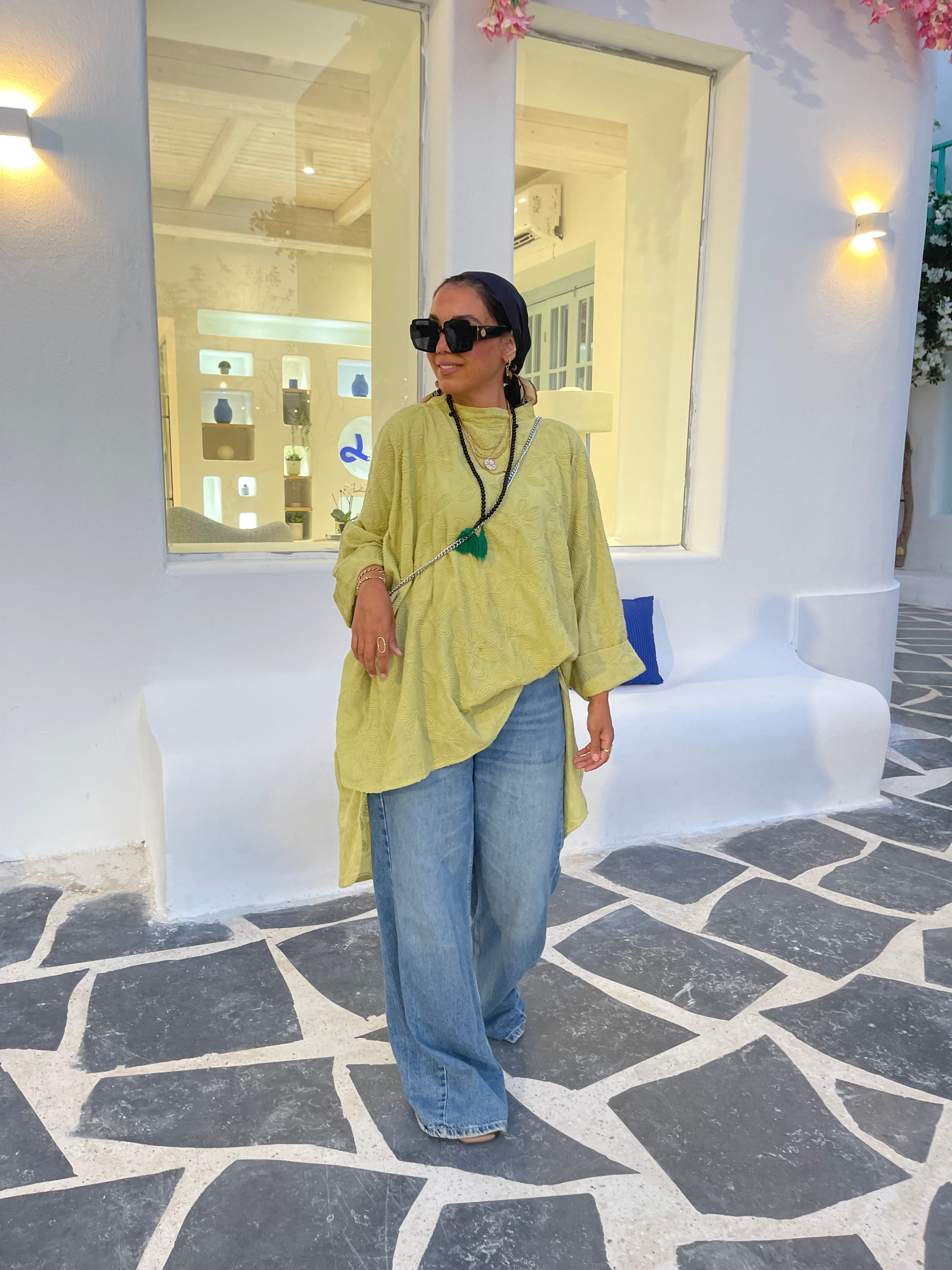 Kiwi stitched poncho