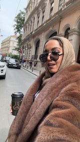 "Cocoa Rich Faux Fur Jacket”