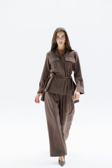 Brown Light Twill set