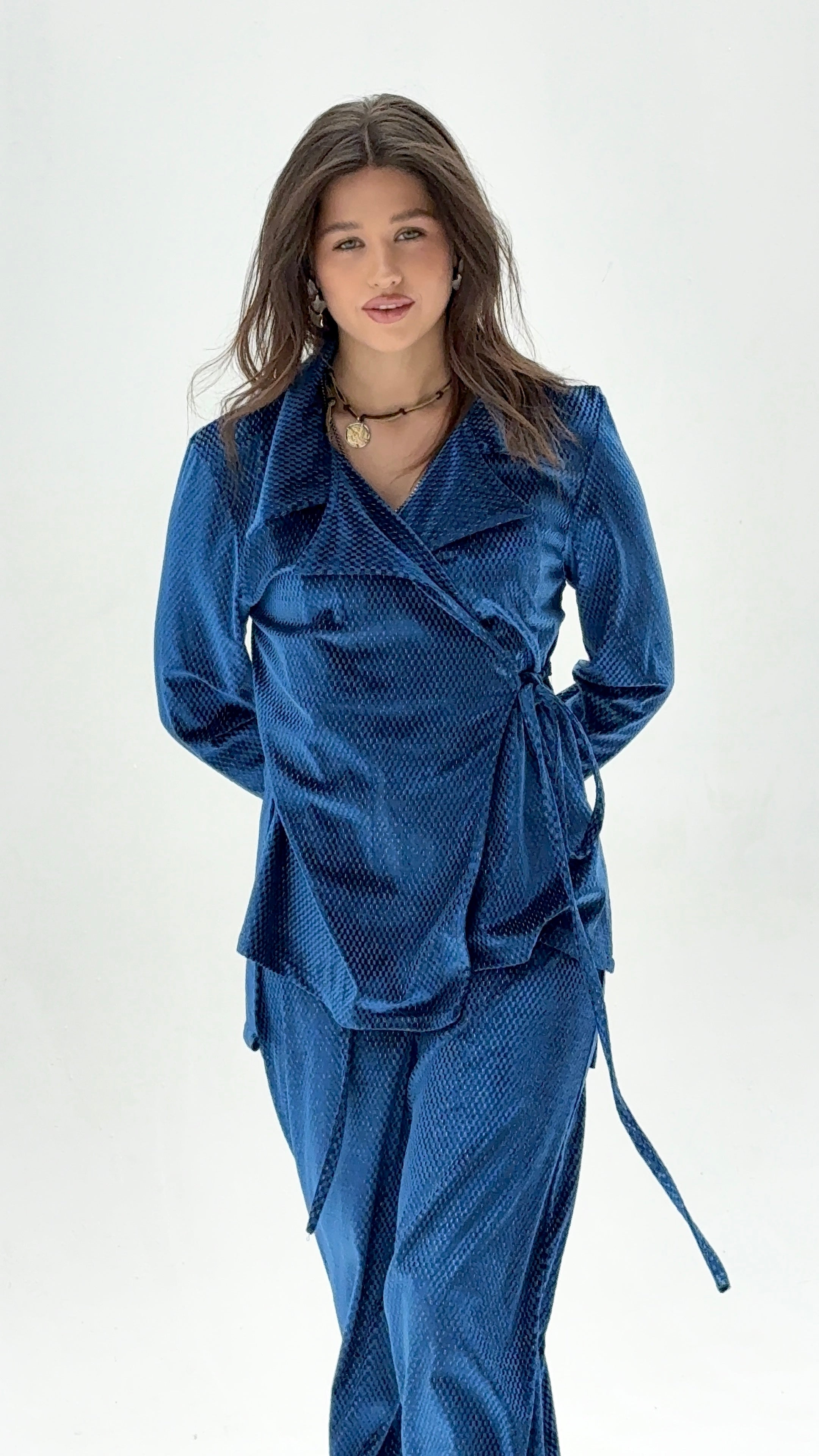 NOURA jacquard velvet set