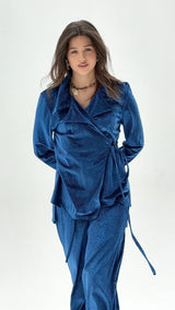 NOURA jacquard velvet set