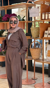 Brown Light Twill set