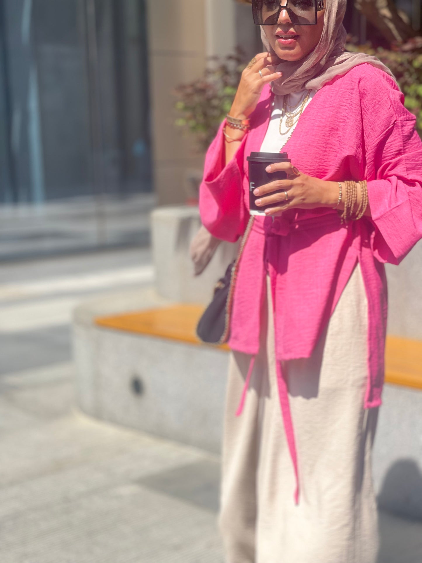 Pink kimono