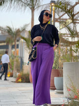 Purple loose pants